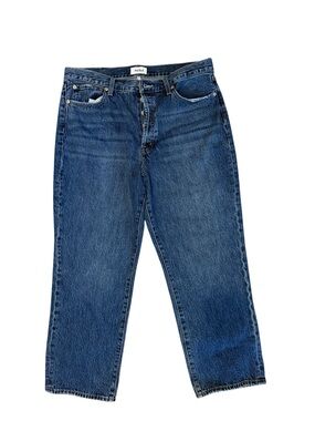 Pistola Charlie High Rise Classic Straight Ankle in Clash, Size 32